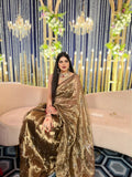 Pure silk black Golden tissue