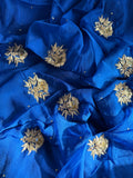 Royal blue zardosi
