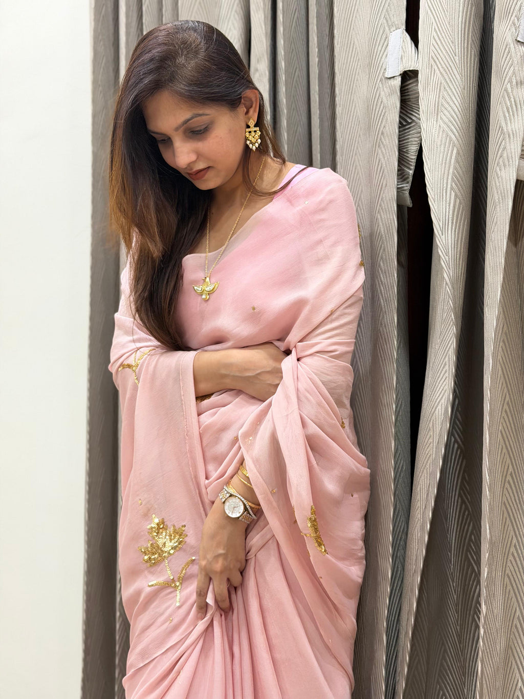 Rosé Mehr Saree