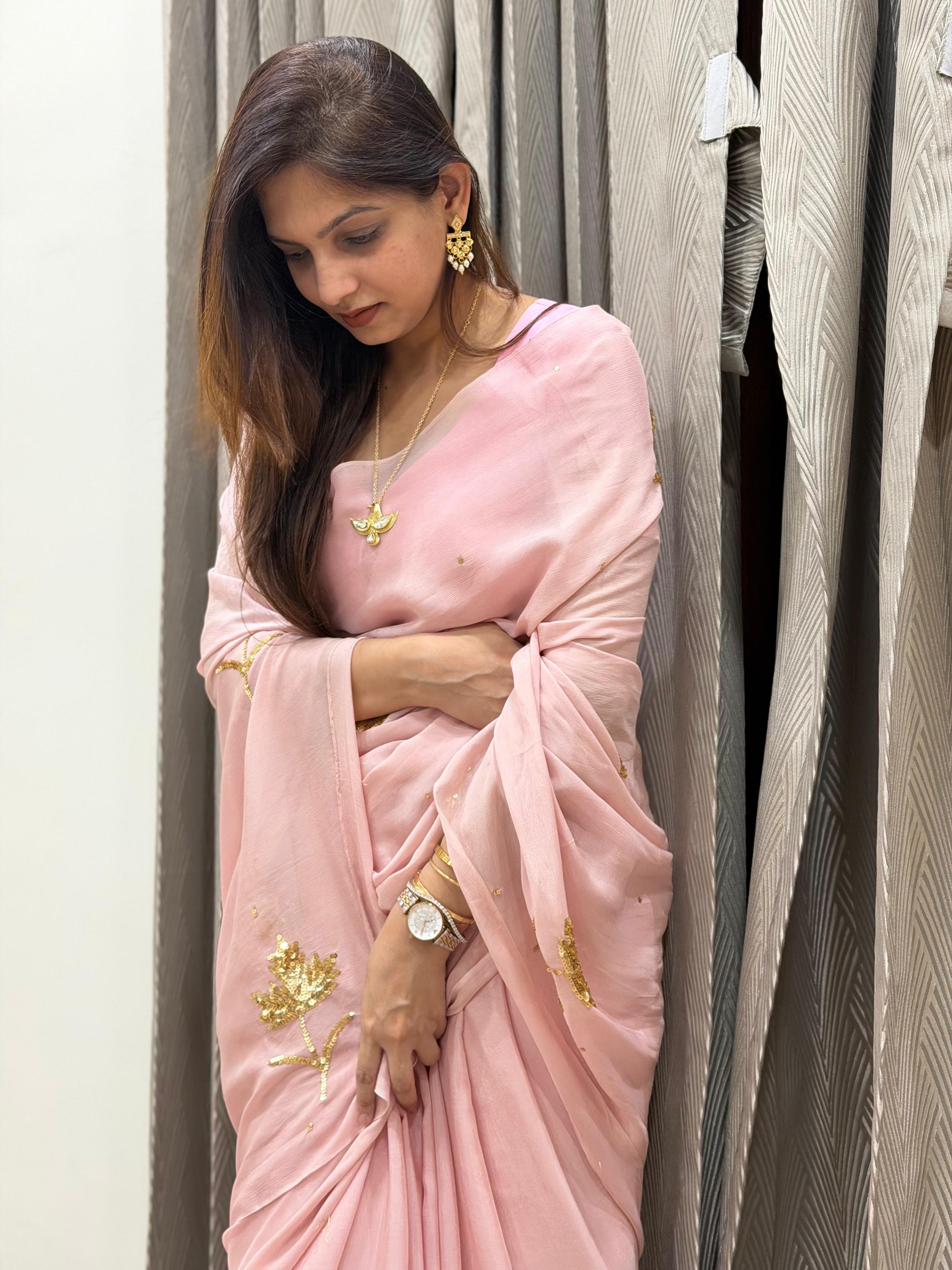 Rosé Mehr Saree