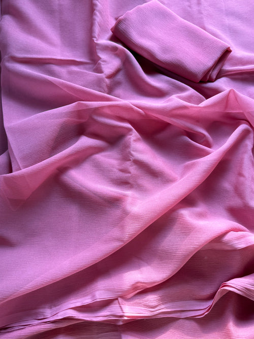 Dusty rose platinum silk chiffon