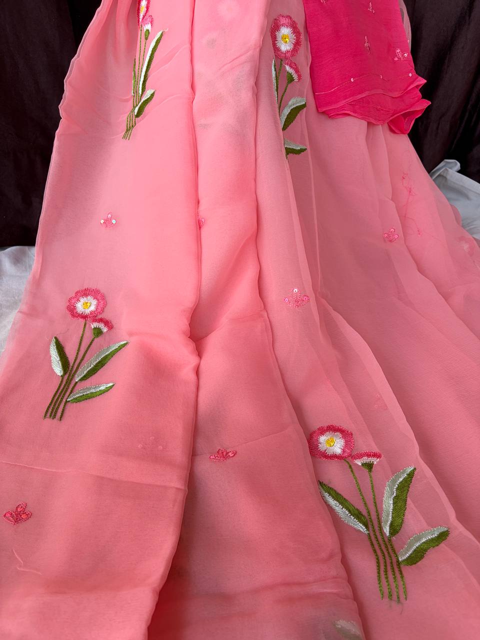 Floral resham motifs