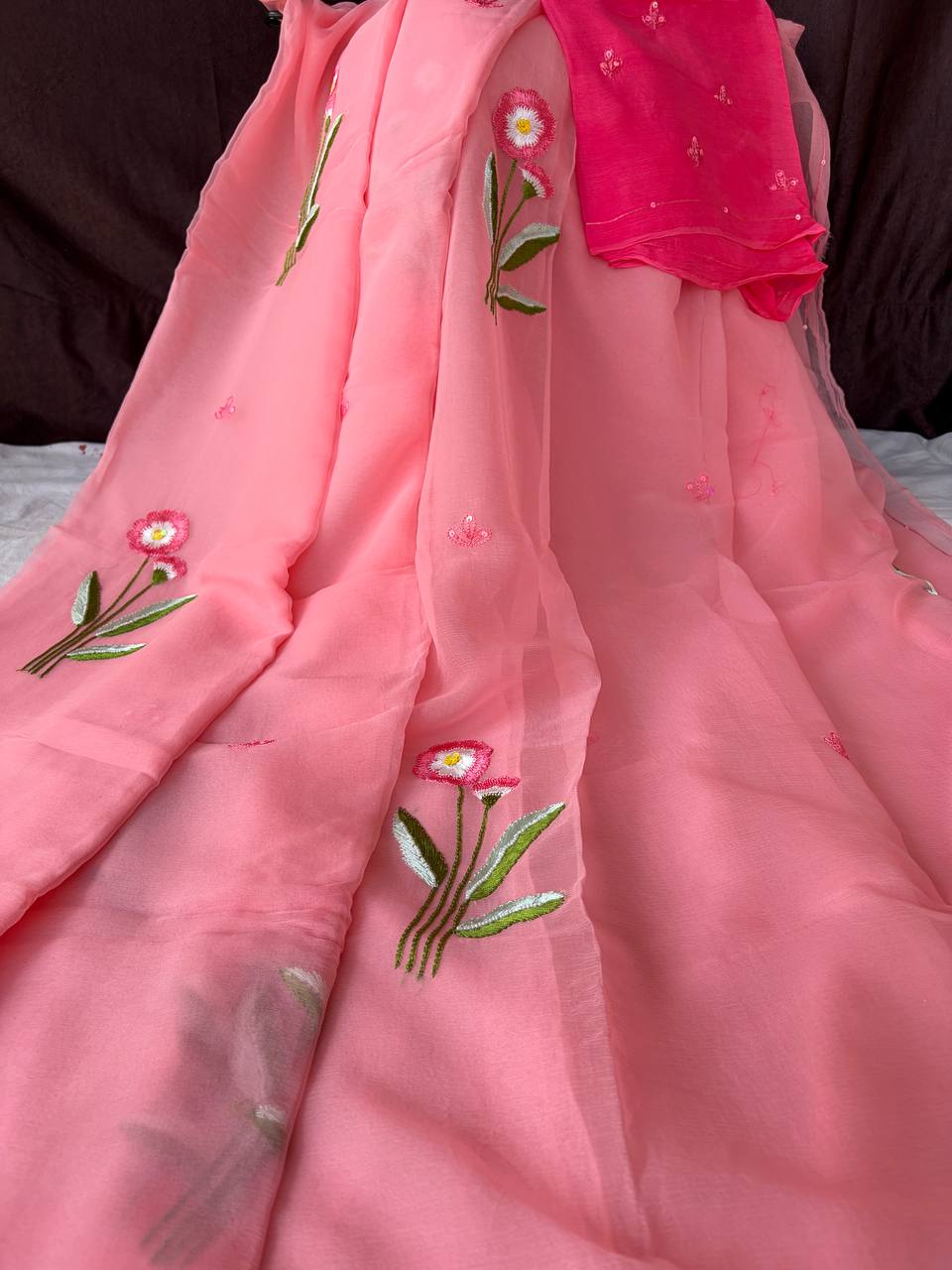Floral resham motifs